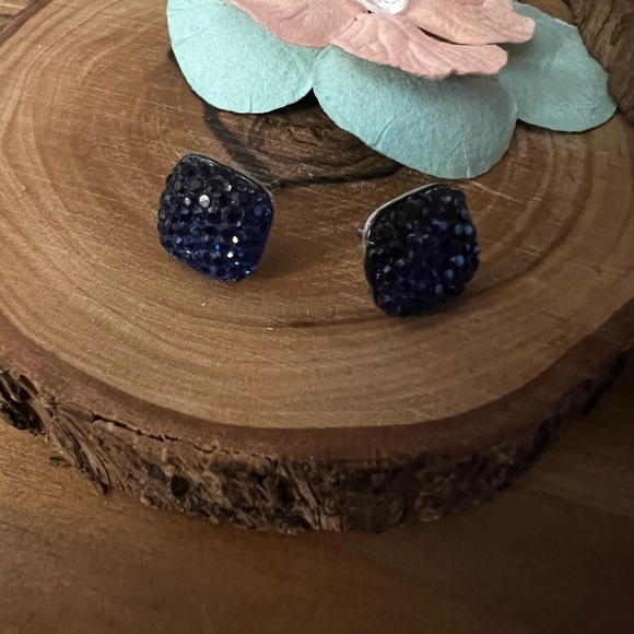 Earrings blue sparkle - Picture 2 of 2